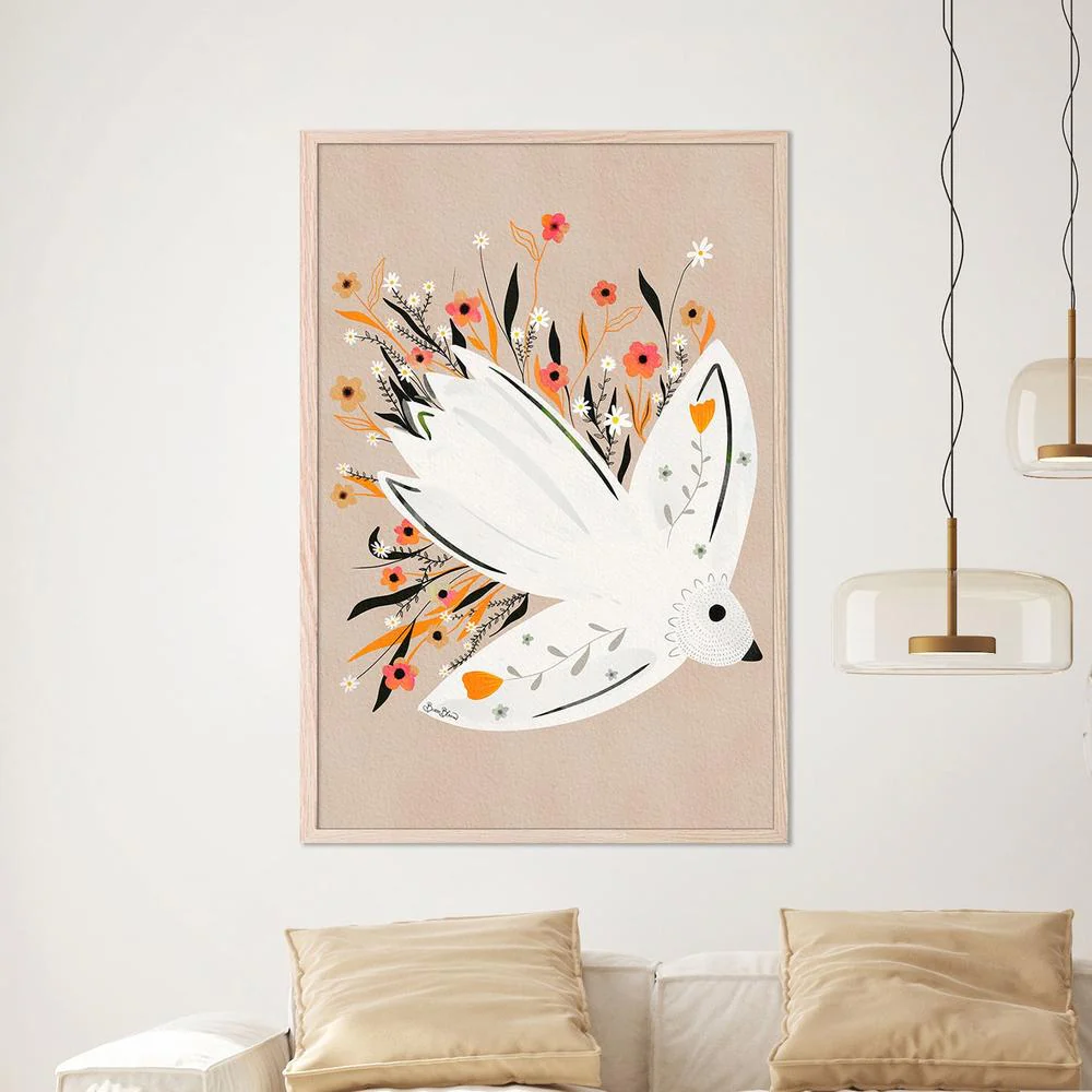 Peaceful Floral Dove - Image 7
