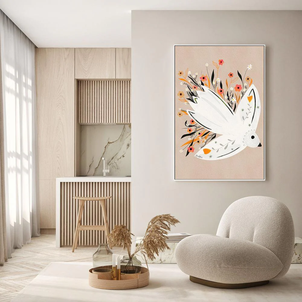 Peaceful Floral Dove - Image 9