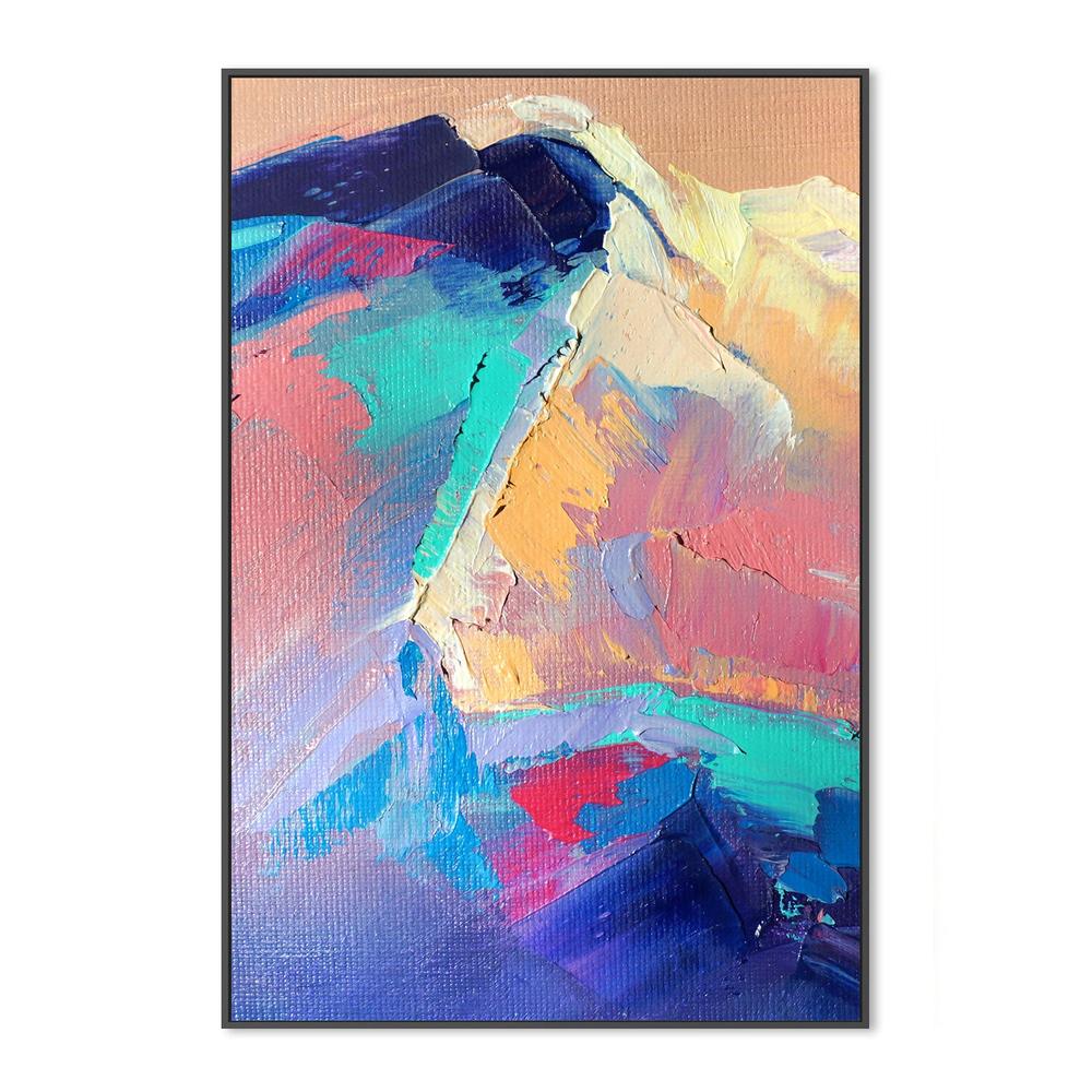 Peaks of Pastel, Style A, Hand-Painted Canvas - Image 3