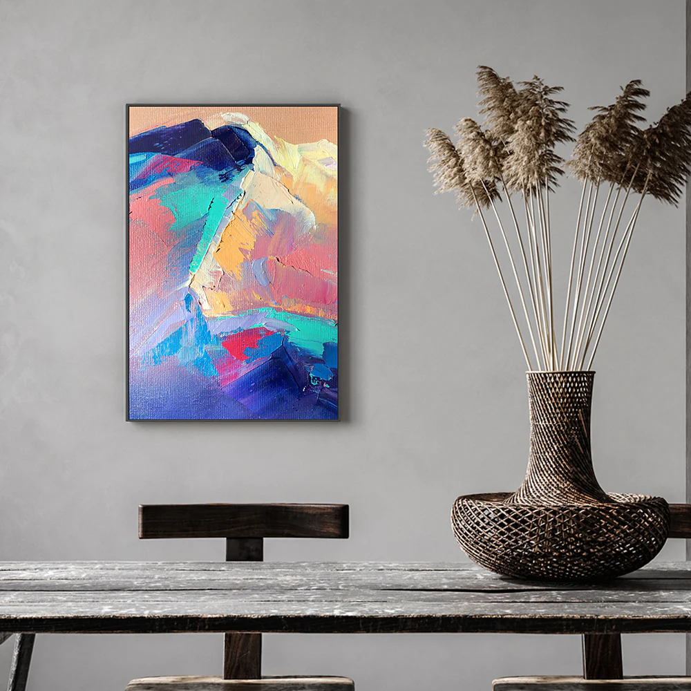 Peaks of Pastel, Style A, Hand-Painted Canvas - Image 7