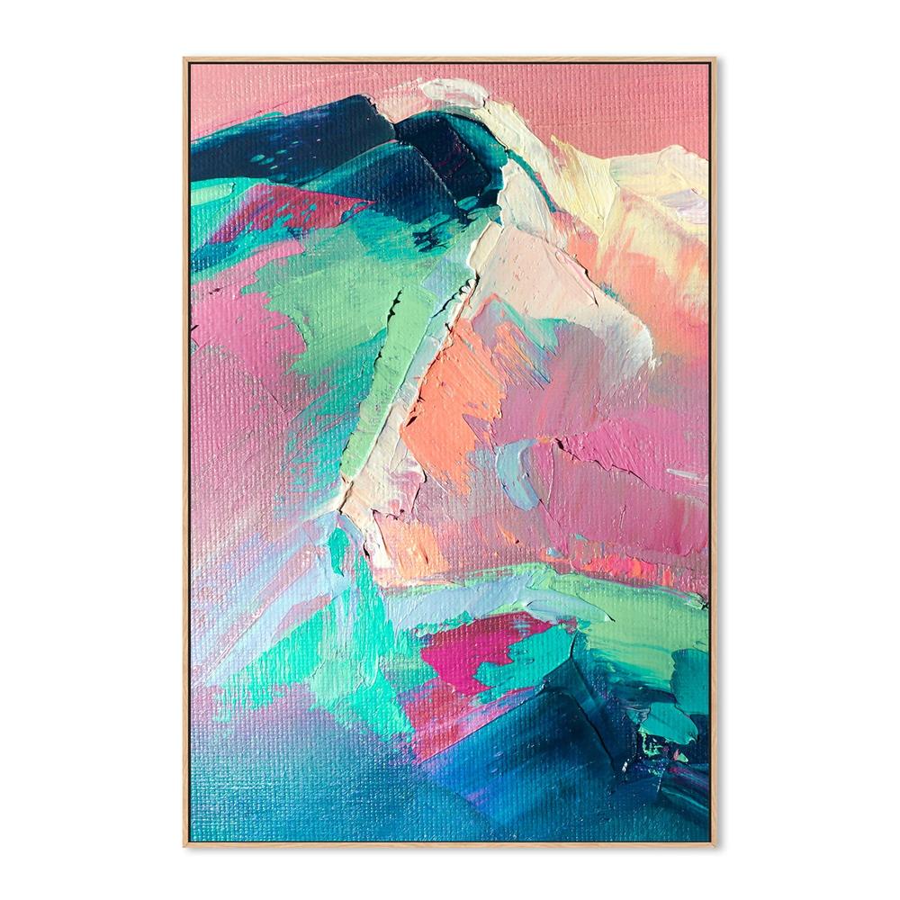Peaks of Pastel, Style B, Hand-Painted Canvas - Image 4