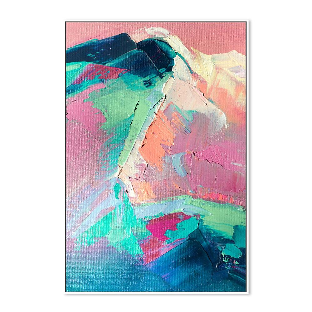 Peaks of Pastel, Style B, Hand-Painted Canvas - Image 5