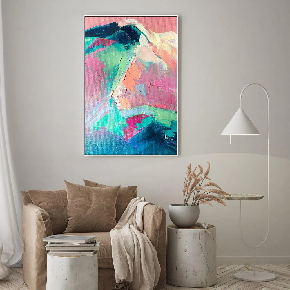 Peaks of Pastel, Style B, Hand-Painted Canvas - Image 7