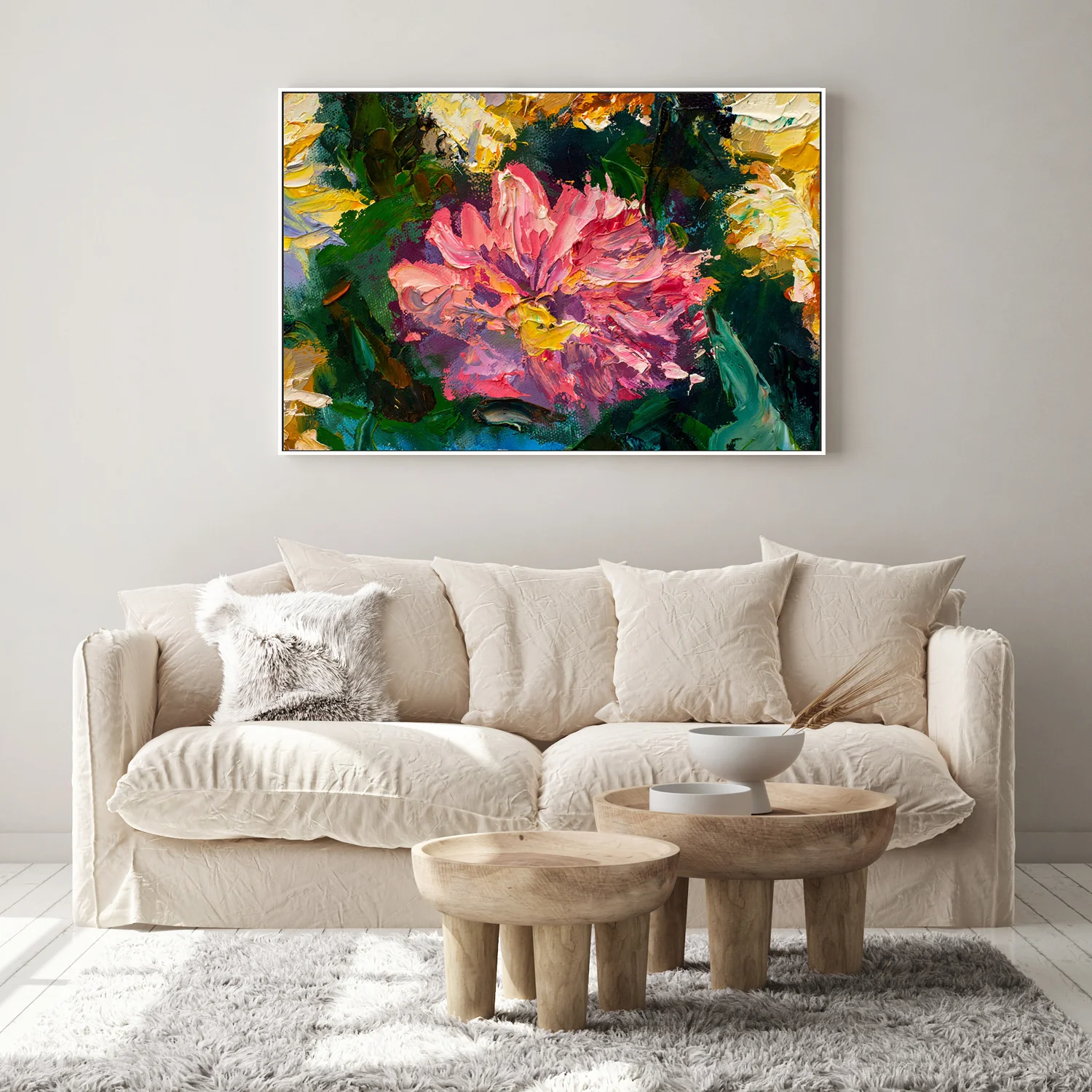 Peering Through The Bushes, Style A, Hand-Painted Canvas - Image 7