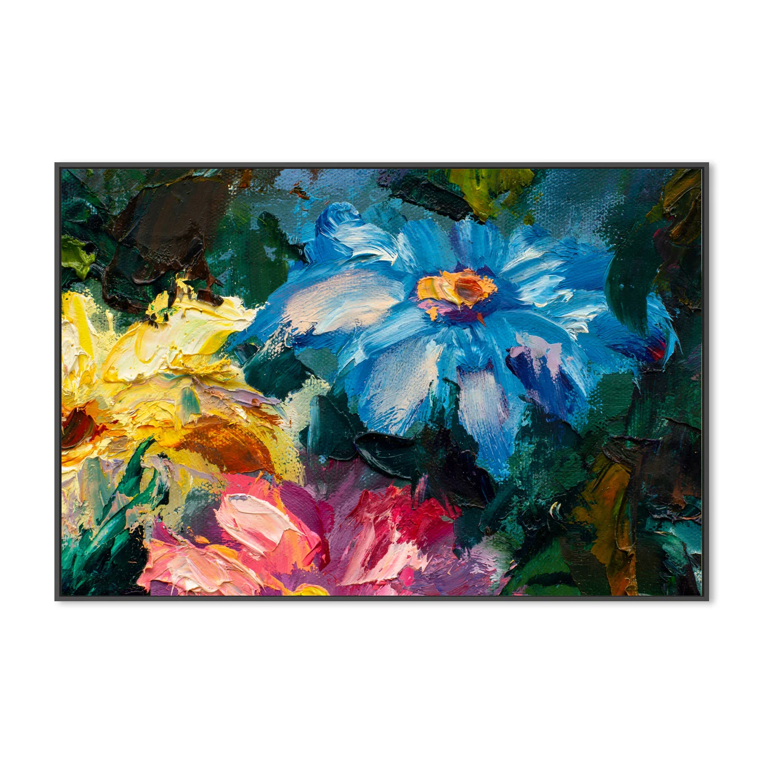 Peering Through The Bushes, Style B, Hand-Painted Canvas - Image 3