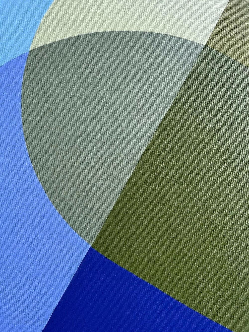 Peninsula Way, Acrylic on Canvas, 71x71cm, By Charlotte De Pace , Original Artwork - Image 3