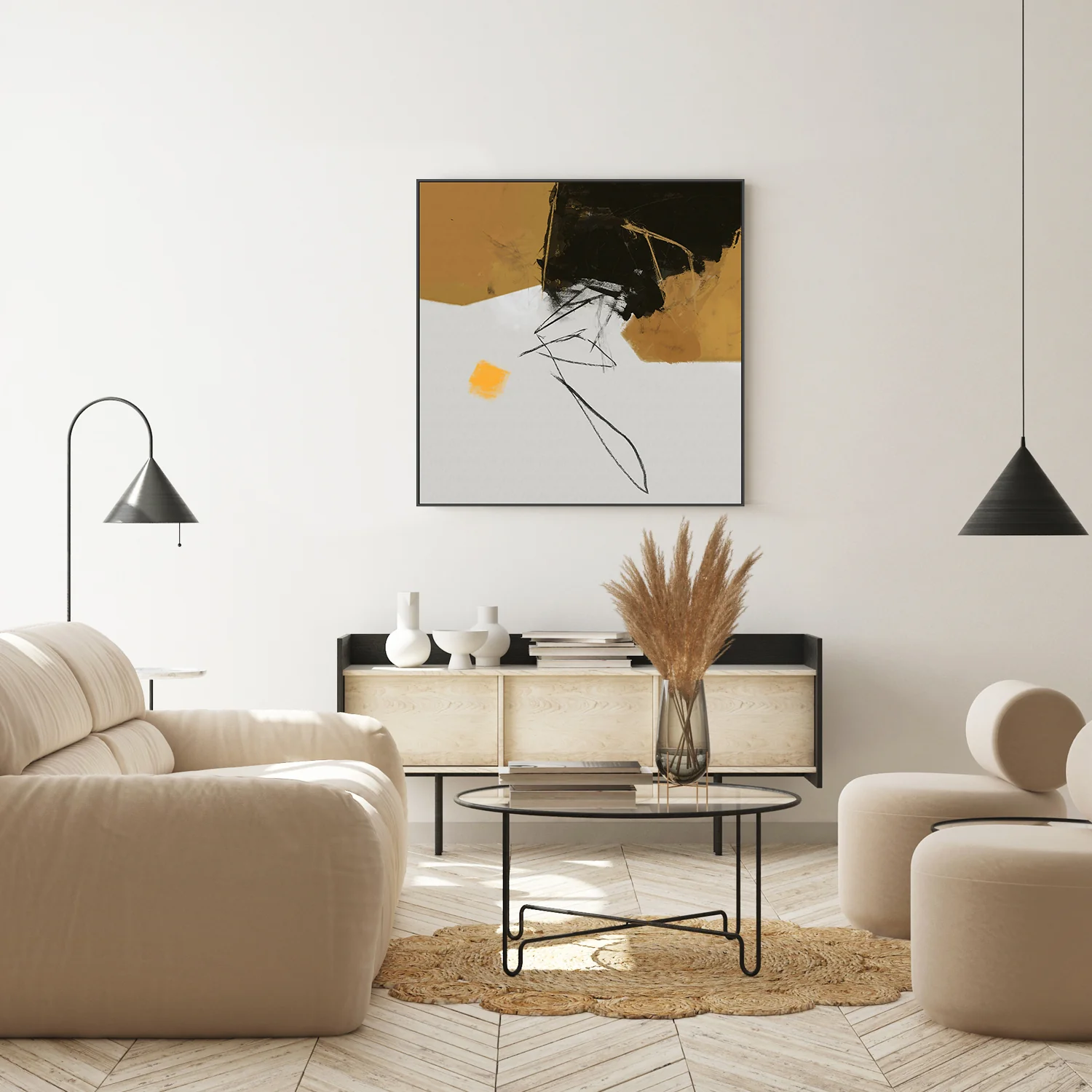 Philosopher's Pocket , Hand-Painted Canvas - Image 2