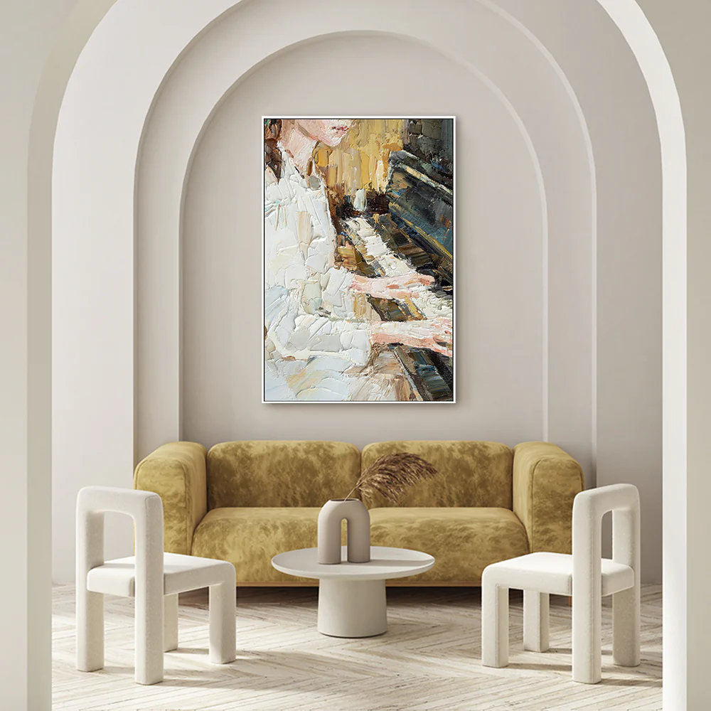 Pianoforte , Hand-Painted Canvas - Image 2