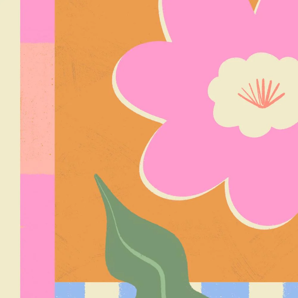 Pink Abstract Flower - Image 10