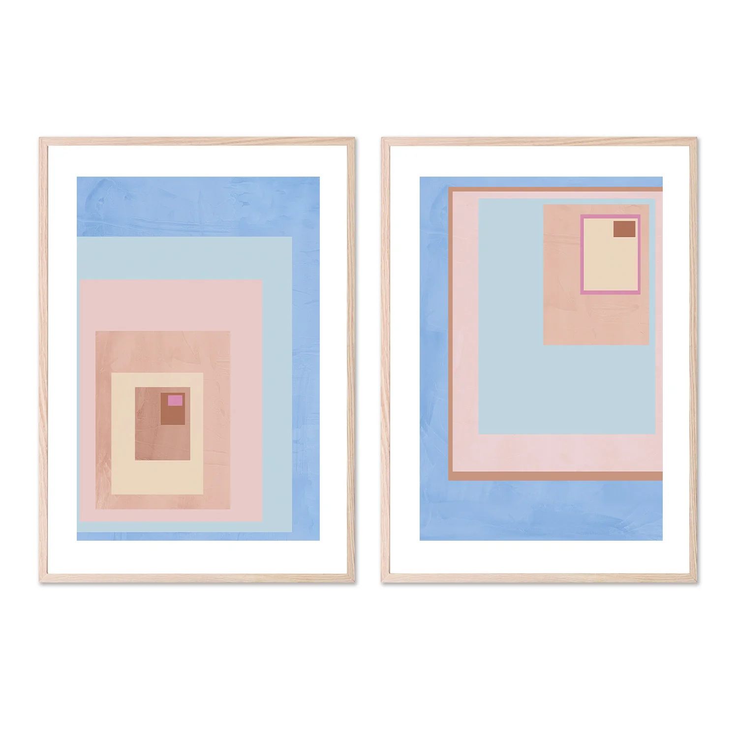 Pink Block Colour, Style A & B, Set Of 2 - Image 6