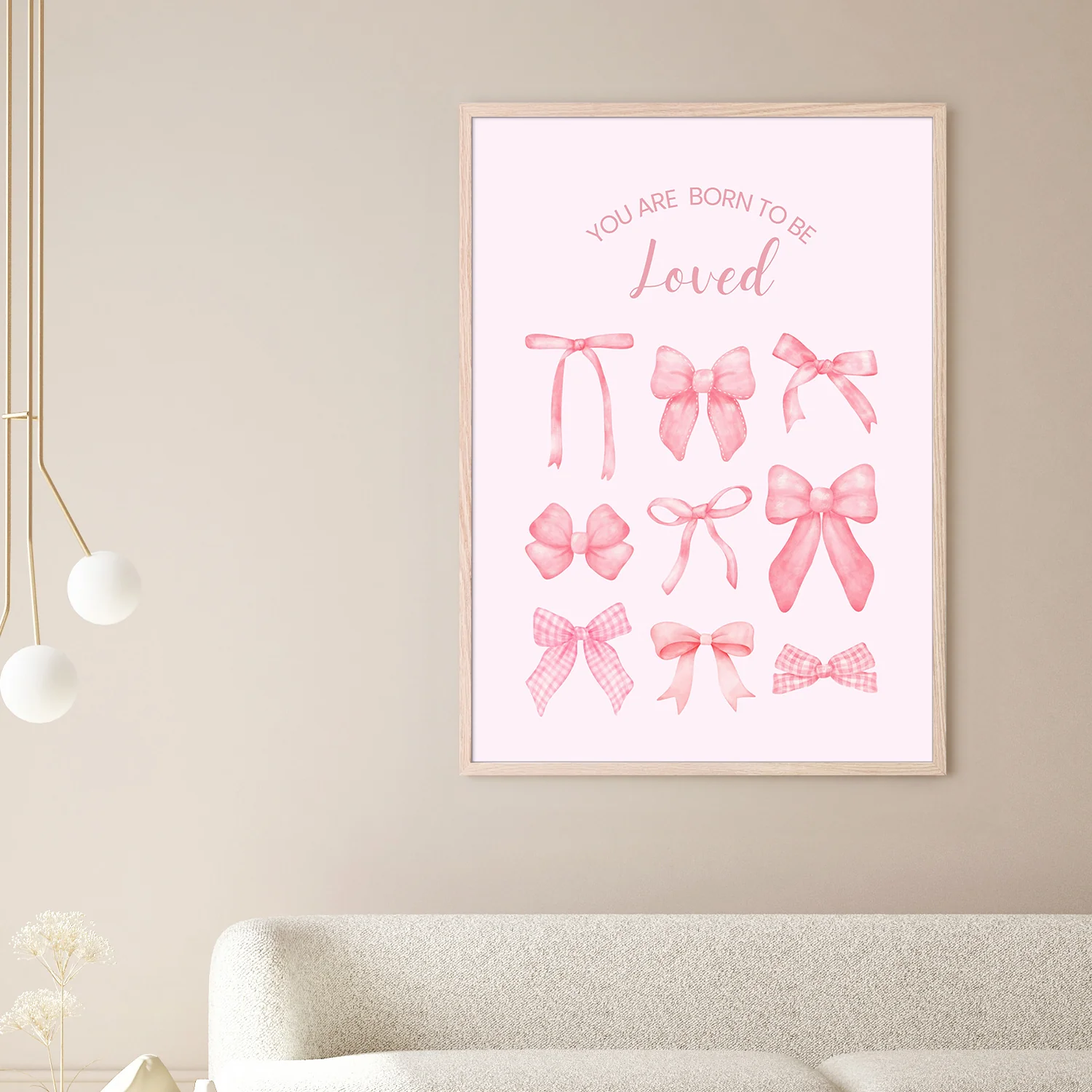 Pink Bows Born To Be Loved - Image 2