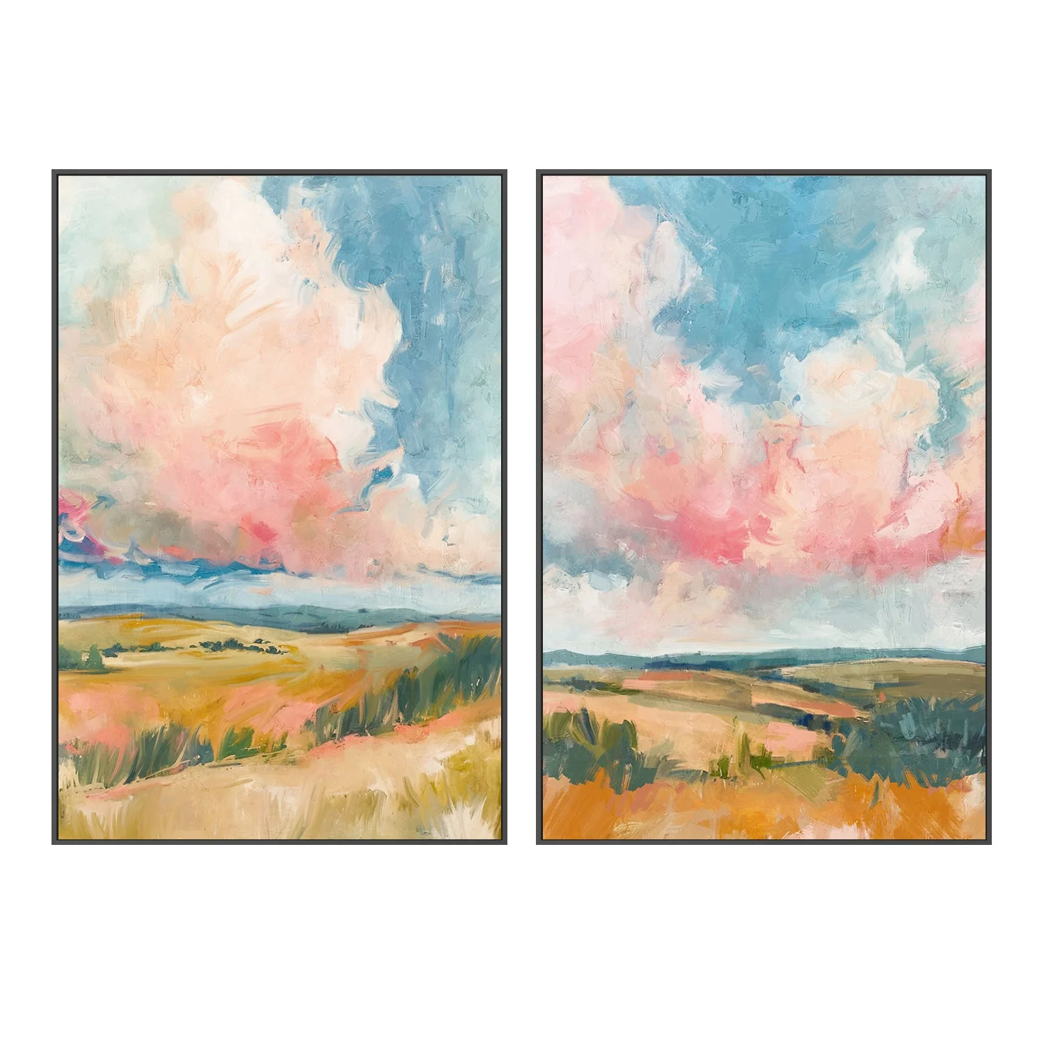 Pink Clouds, Style A & B, Set Of 2 - Image 3