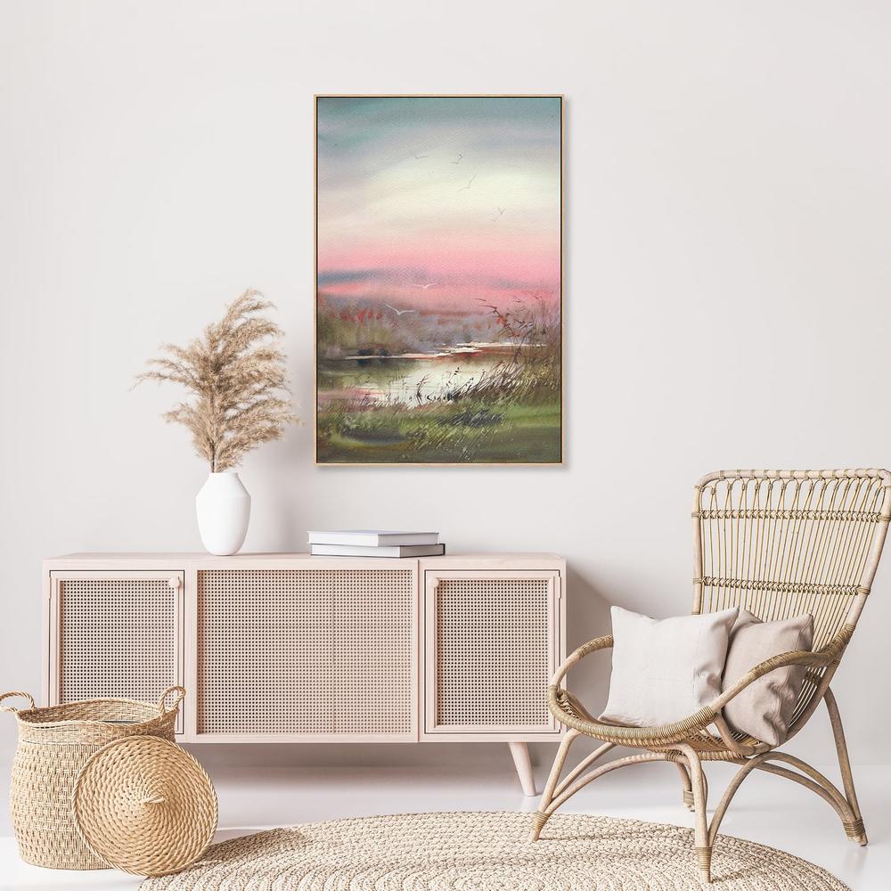 Pink Hues, Style B, Hand-Painted Canvas - Image 2