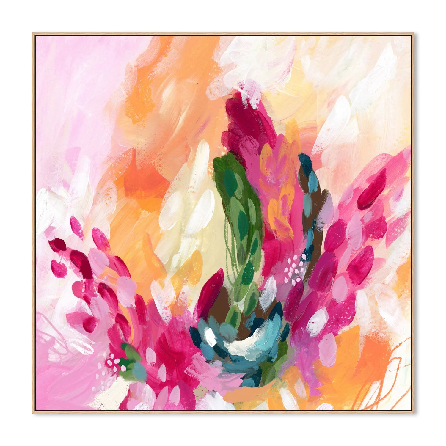 Pink Orange Abstract, Style B - Image 4