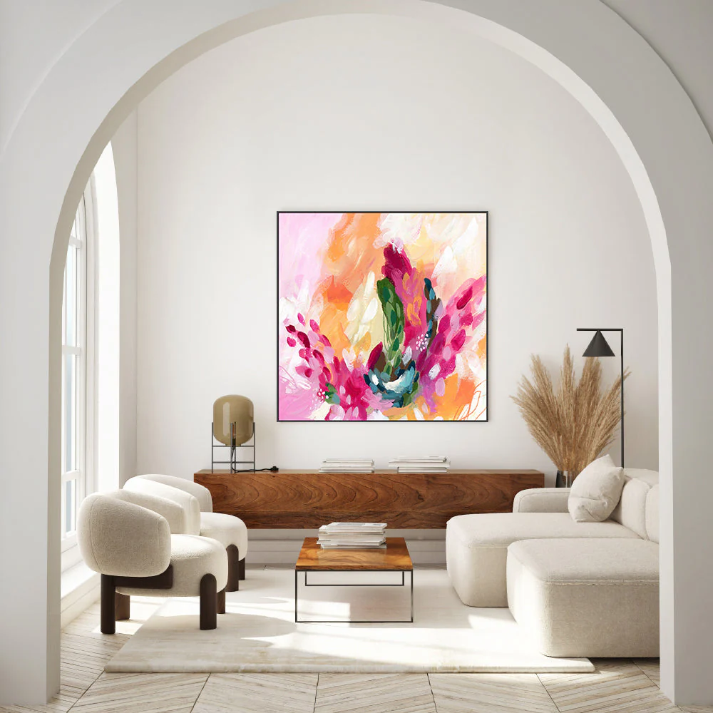 Pink Orange Abstract, Style B - Image 7