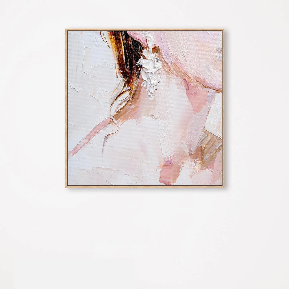 Pink Uniting , Hand-painted Canvas - Image 2
