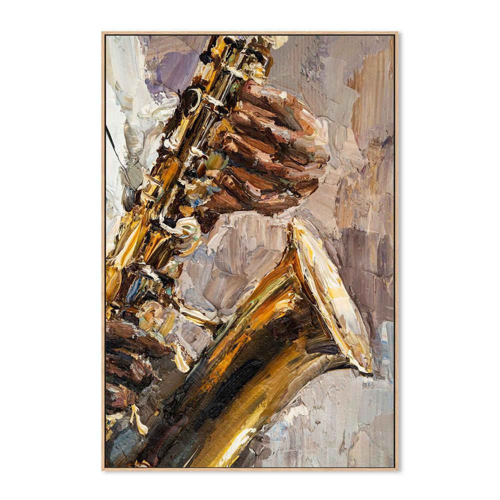 Play That Sax , Hand-painted Canvas - Image 4