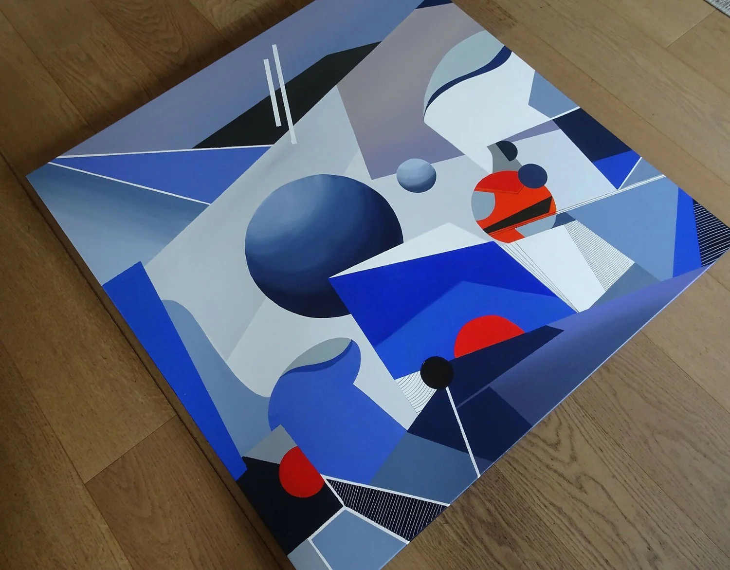 Playing With The Elements , Original Hand-Painted Canvas By Lammar Fine Art - Image 3