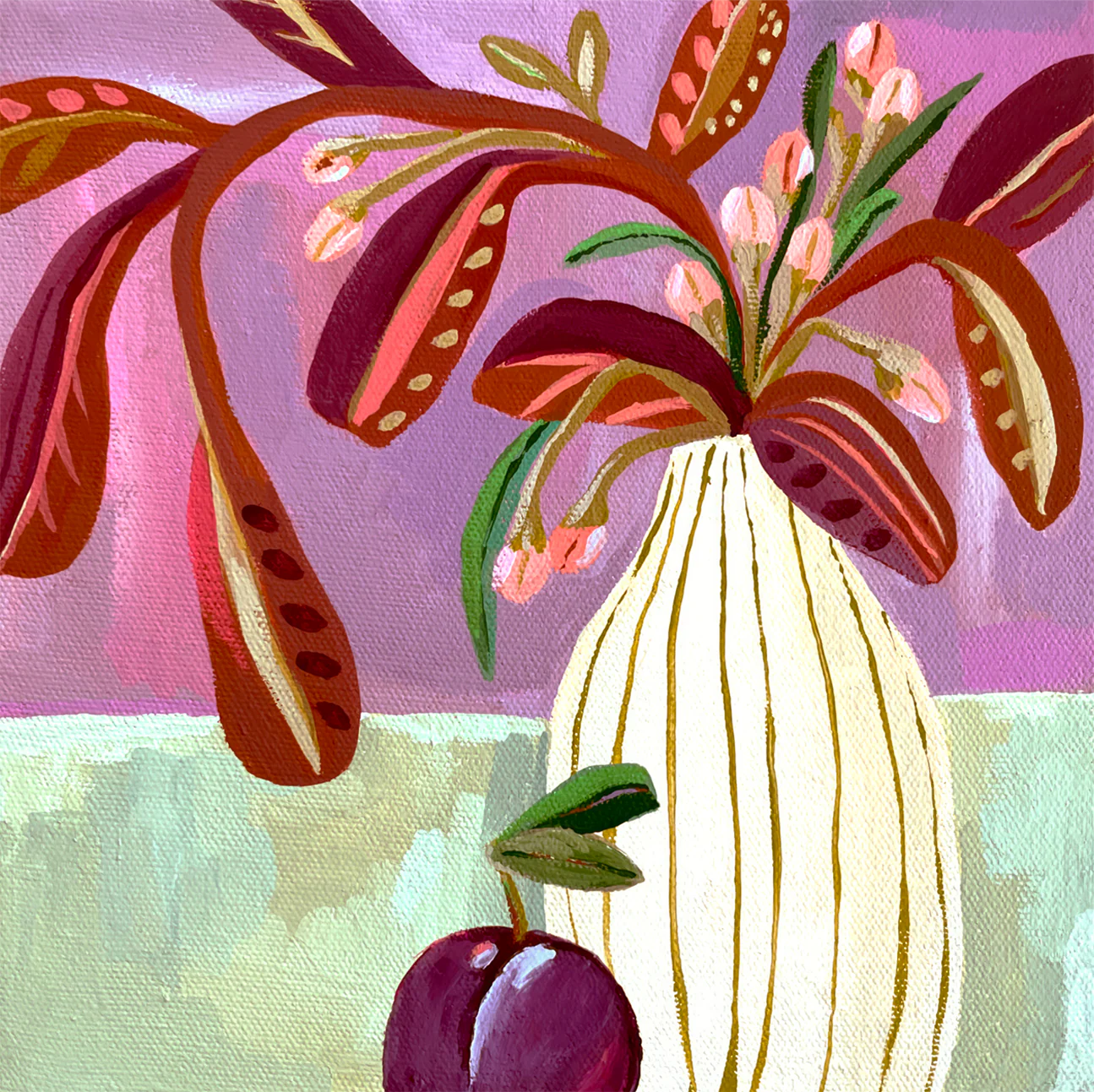 Plum Still Life