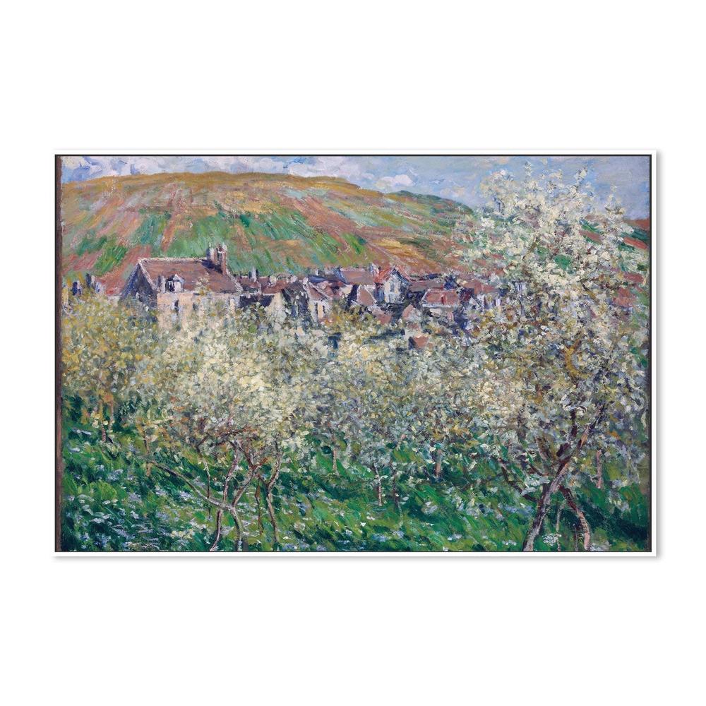 Plum Trees in Blossom at Vetheuil 1879 , By Monet - Image 5