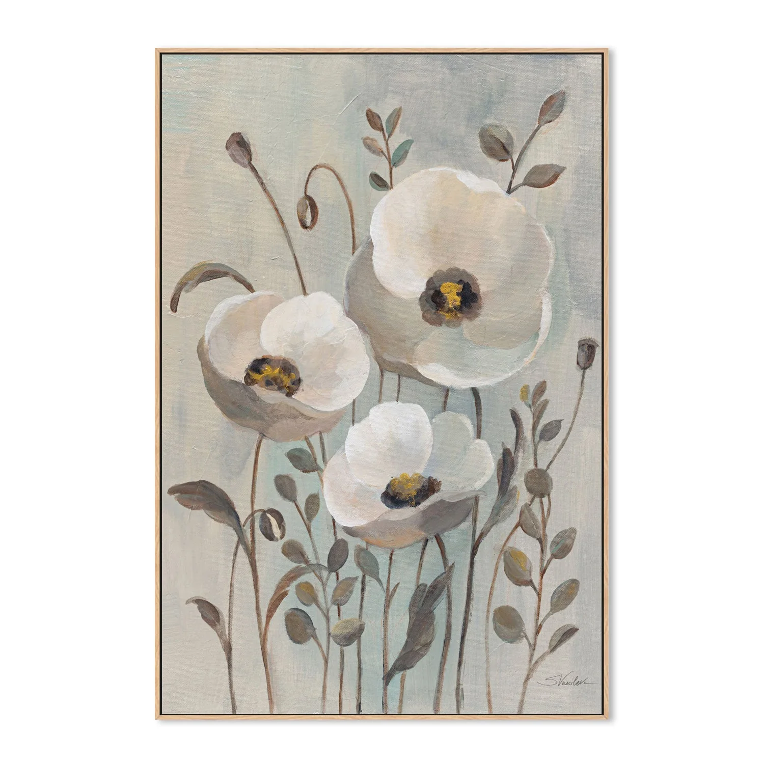 Poppies in Blue, Style B - Image 4