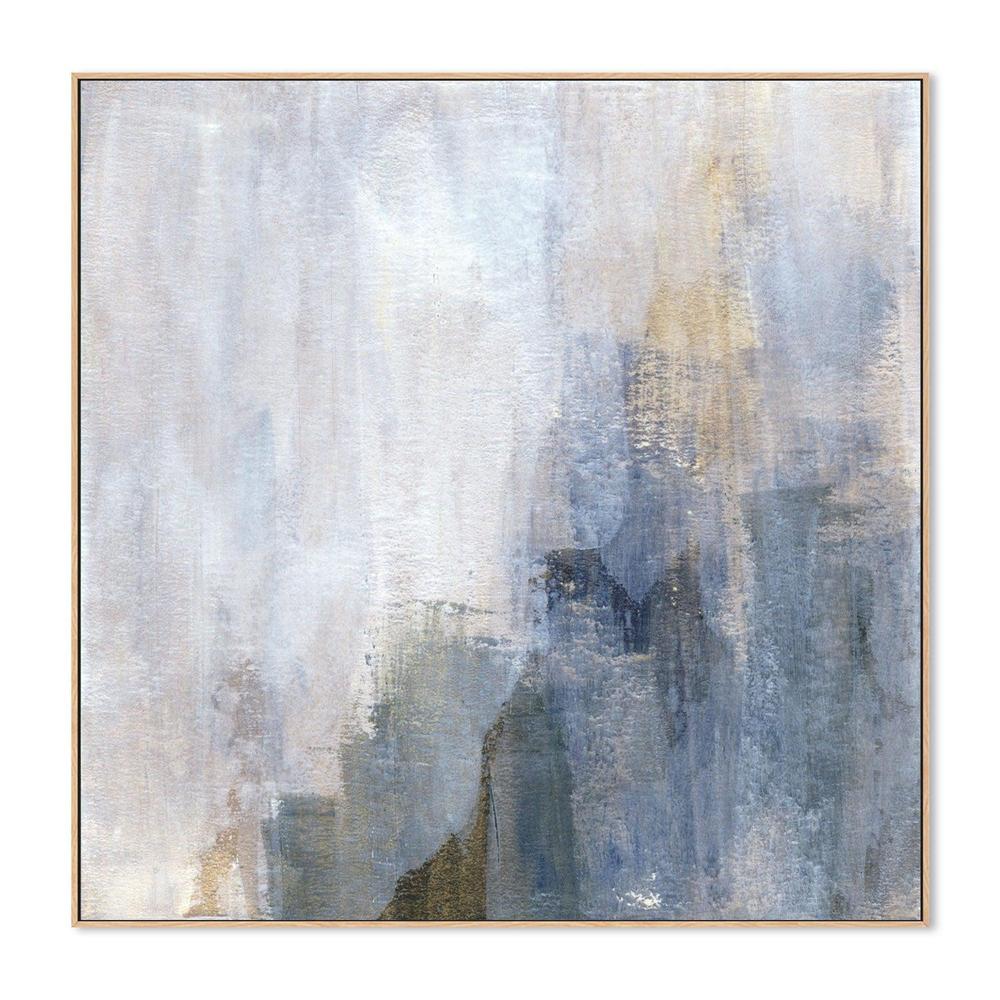 Powder Blue , Hand-painted Canvas - Image 4