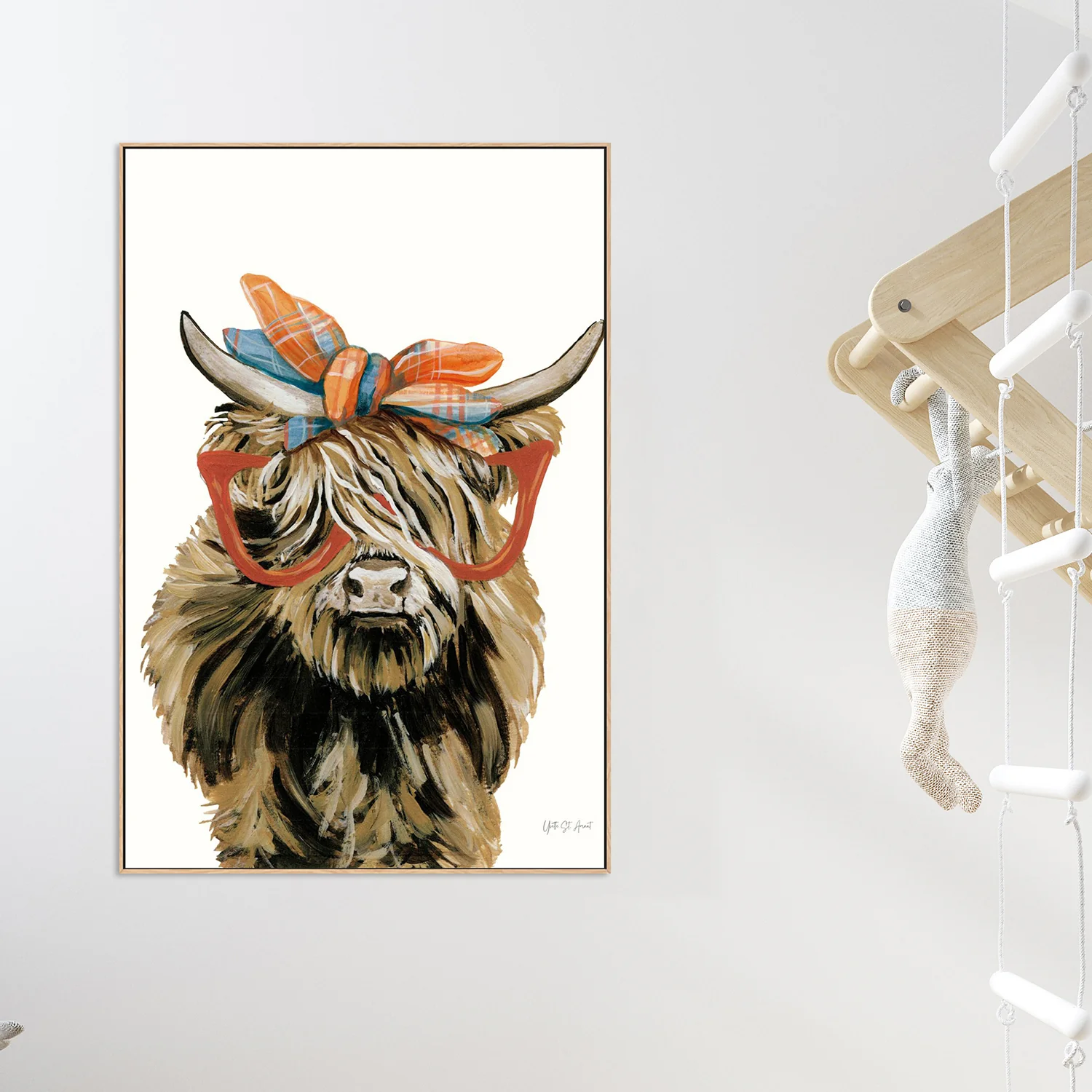 Preppy Fall Highland Cow - Image 2