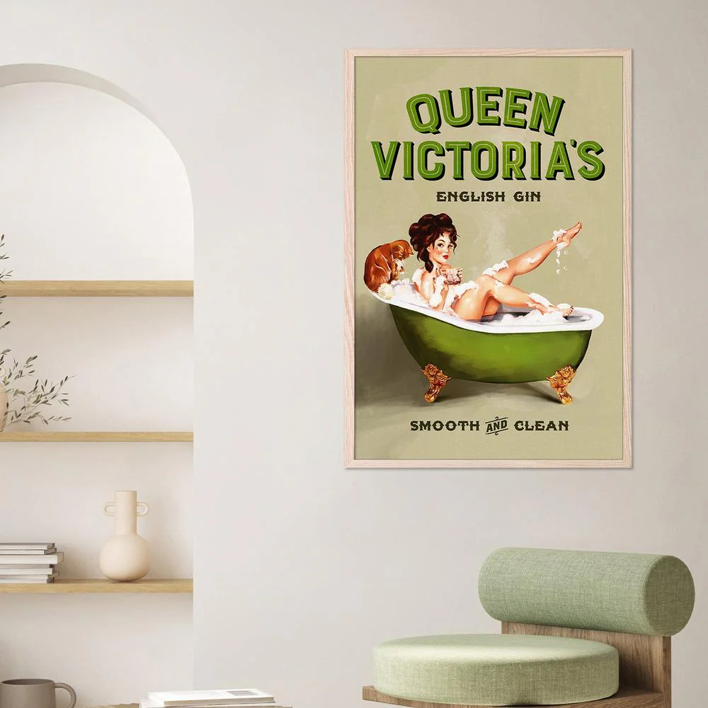 Queen Victoria English Gin Bath Pinup Girl - Image 7