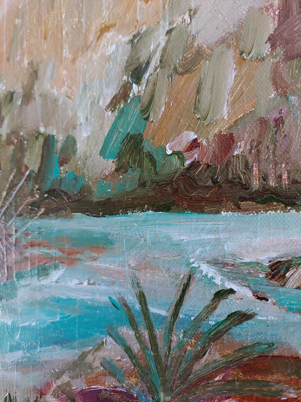 Quiet Spaces #2, Original Hand-Painted Canvas By Amanda Skye - Image 2