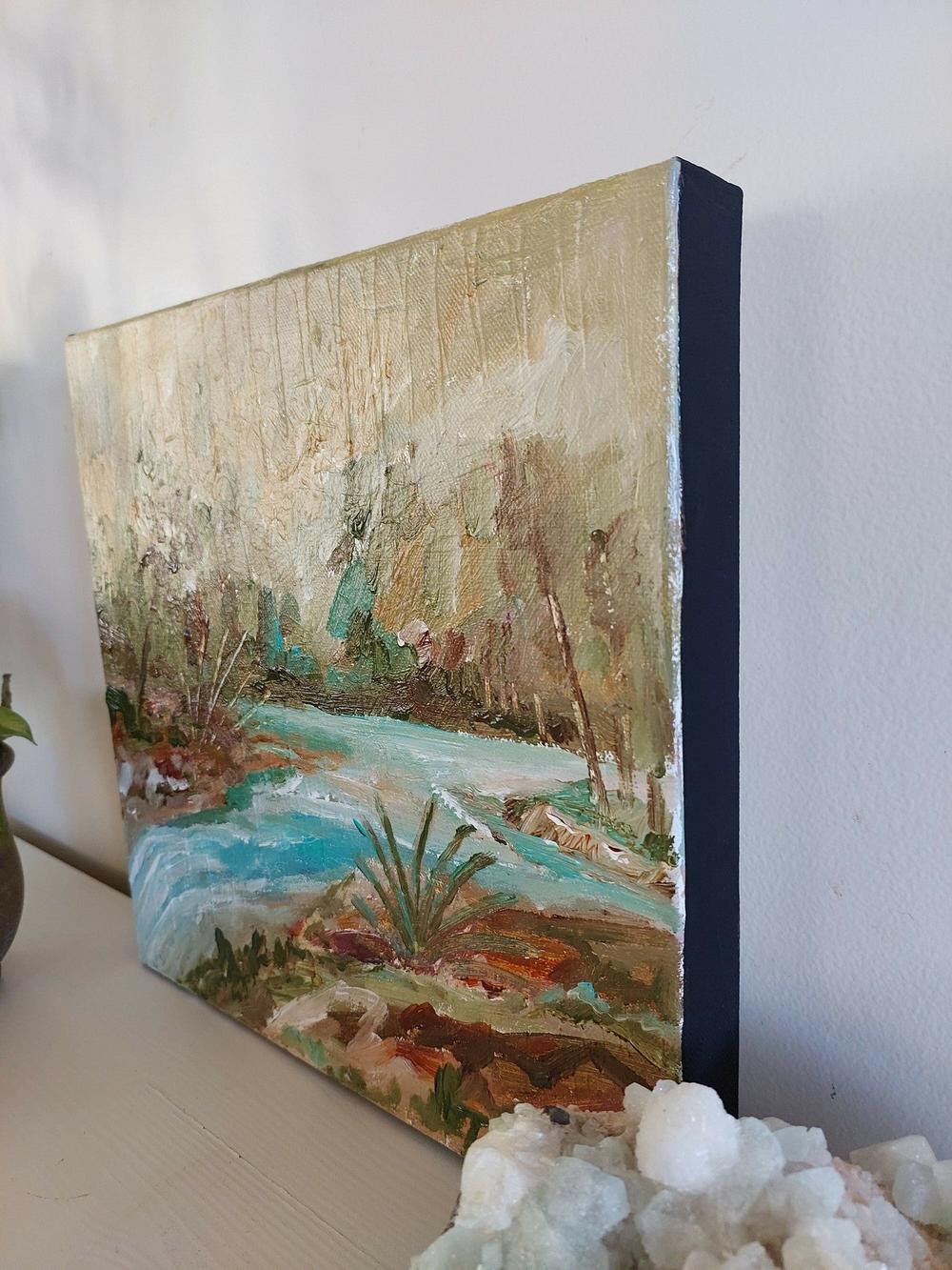Quiet Spaces #2, Original Hand-Painted Canvas By Amanda Skye - Image 5