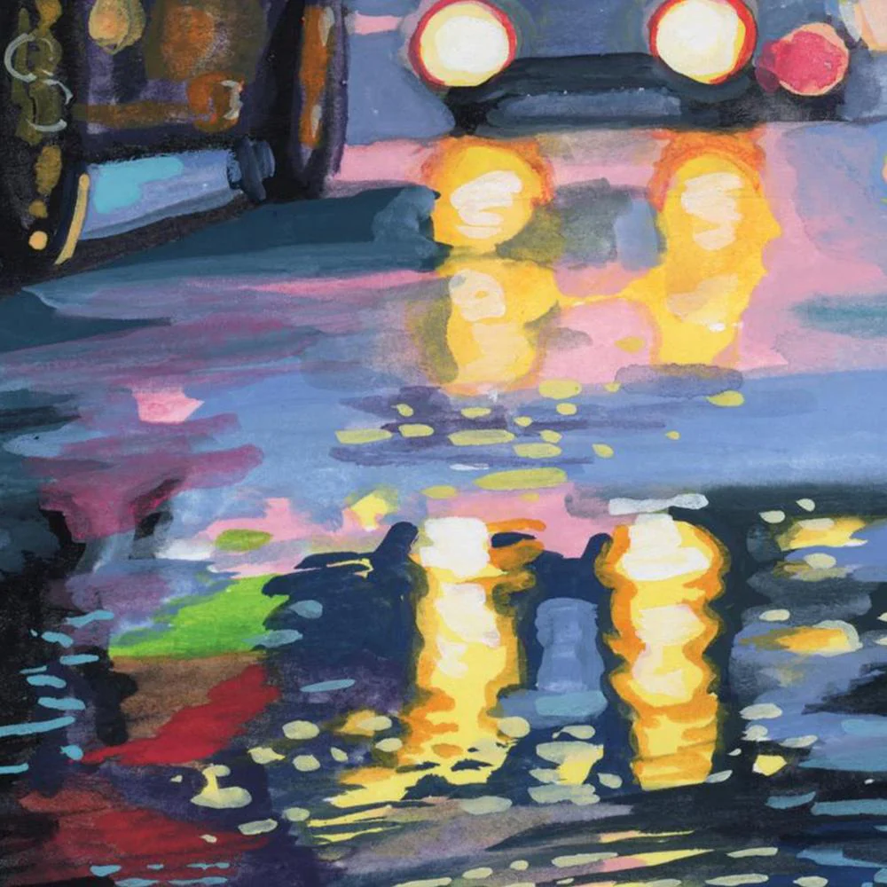 Rain Drops On City Road - Image 10
