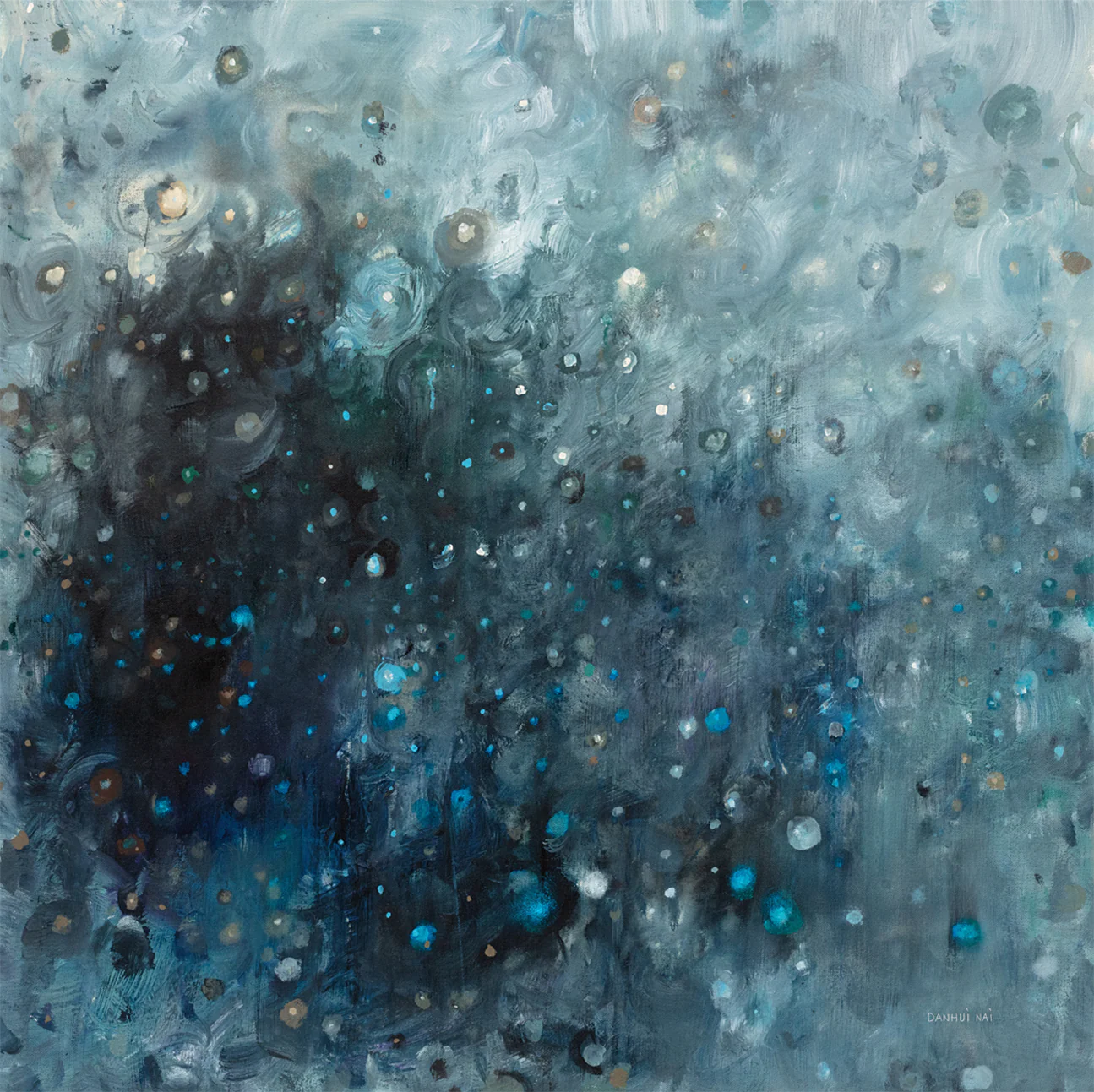 Rain in Gray and Blue