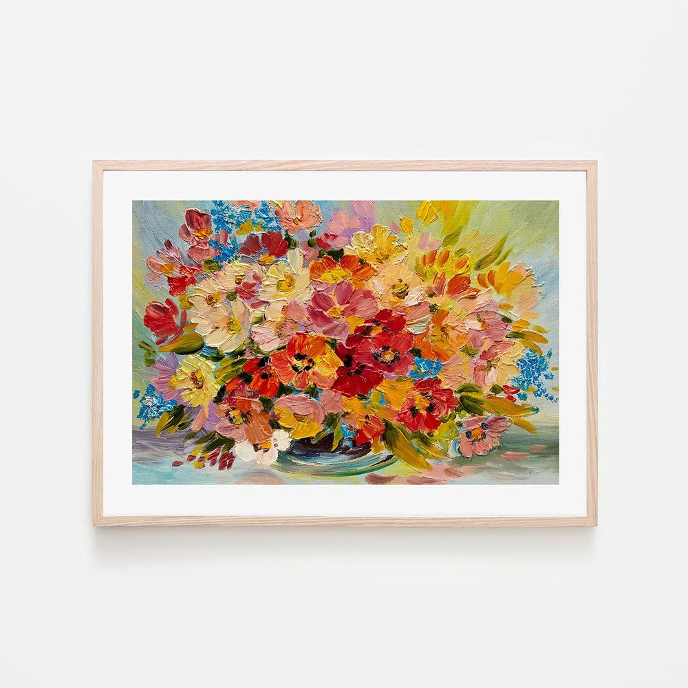 Rainbow Bouquet, Hand-Painted Canvas - Image 6