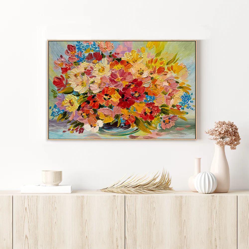 Rainbow Bouquet, Hand-Painted Canvas - Image 7