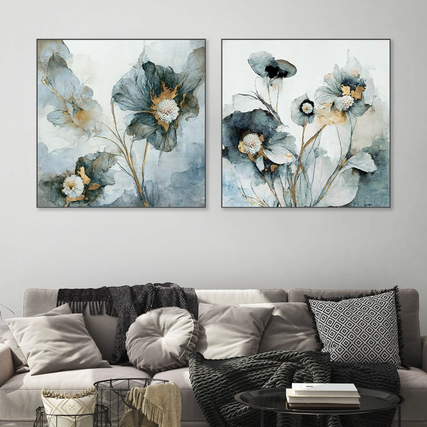 Rainy Day Blooms, Style A & B, Set Of 2 - Image 2