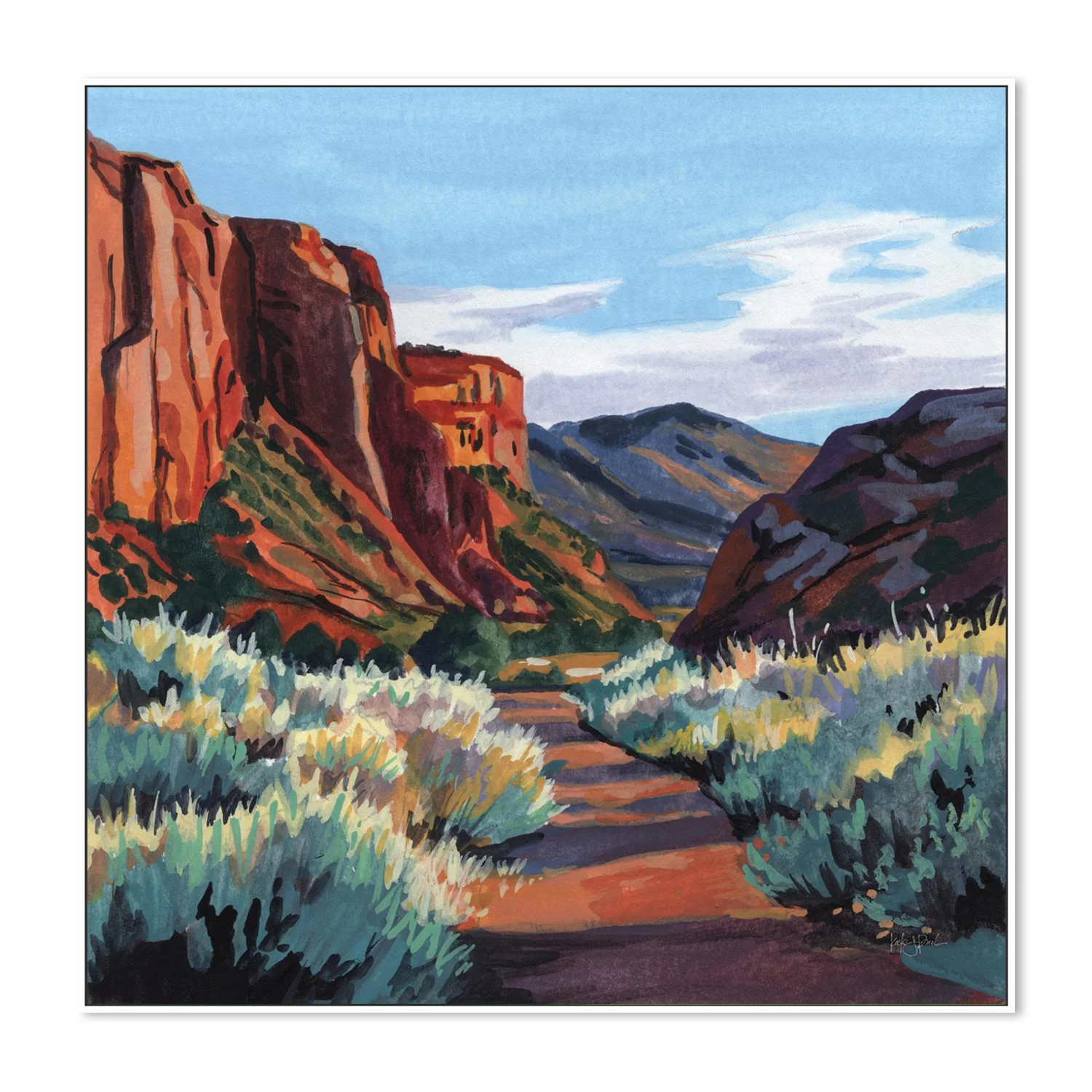 Red Earth Scenery Late Afternoon - Image 5