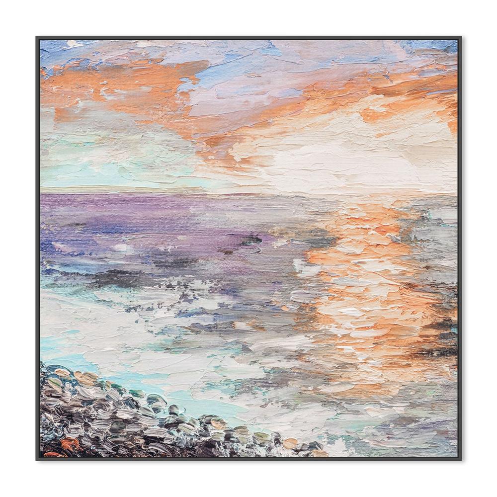 Reflected Sunset, Style B, Hand-Painted Canvas - Image 3