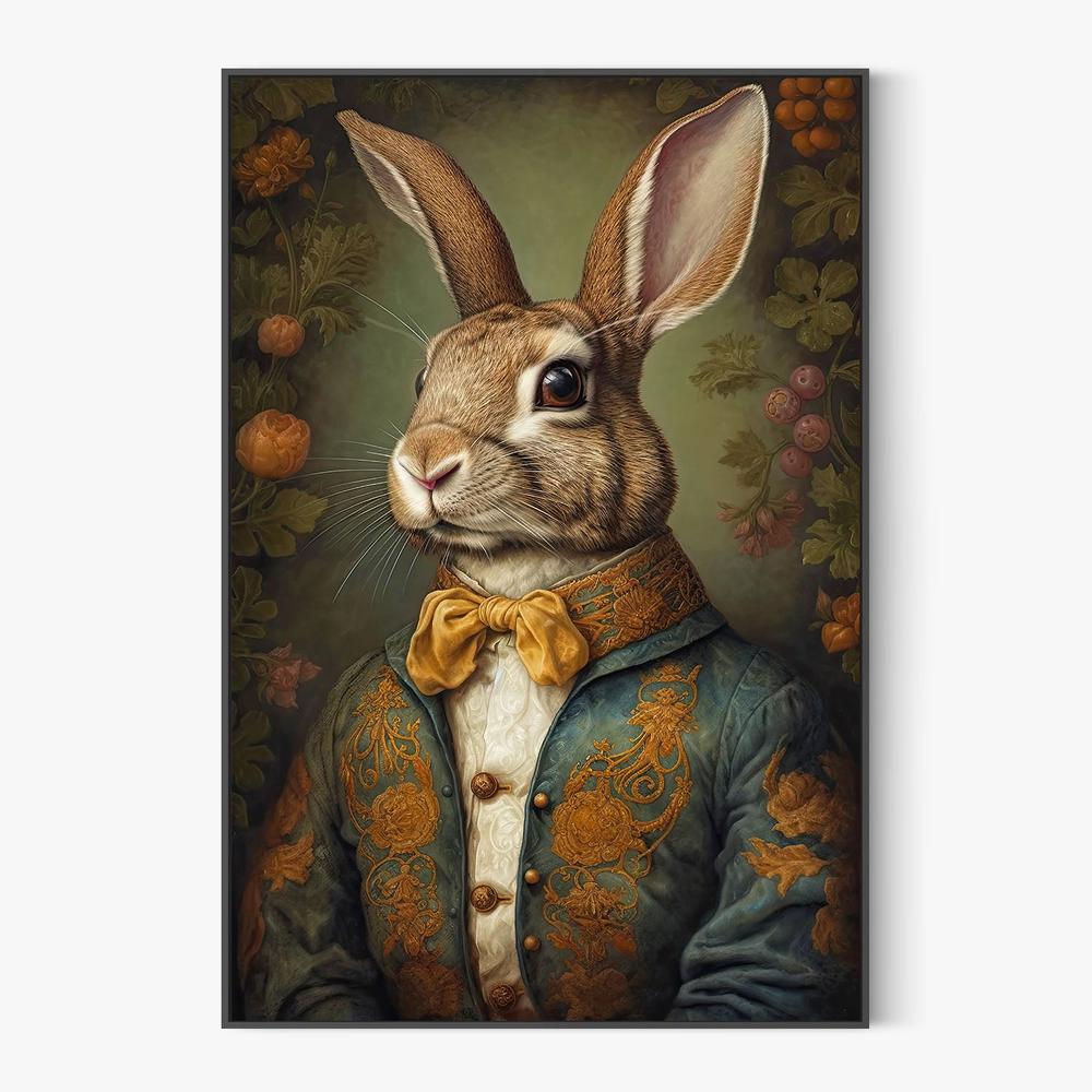 Regal Rabbit Portrait - Image 3