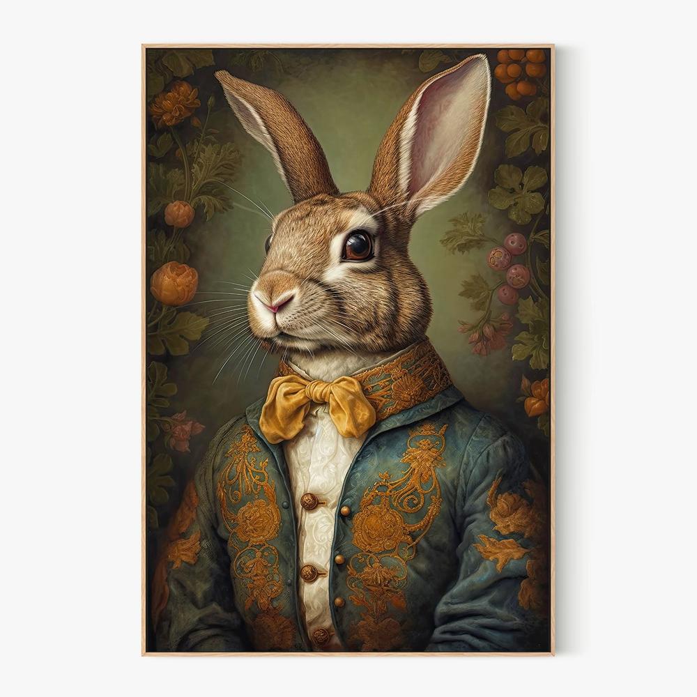 Regal Rabbit Portrait - Image 4