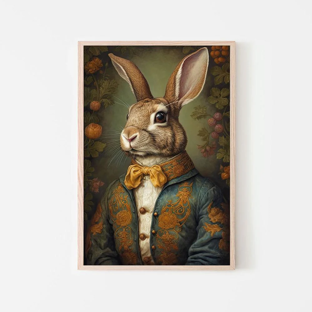 Regal Rabbit Portrait - Image 6