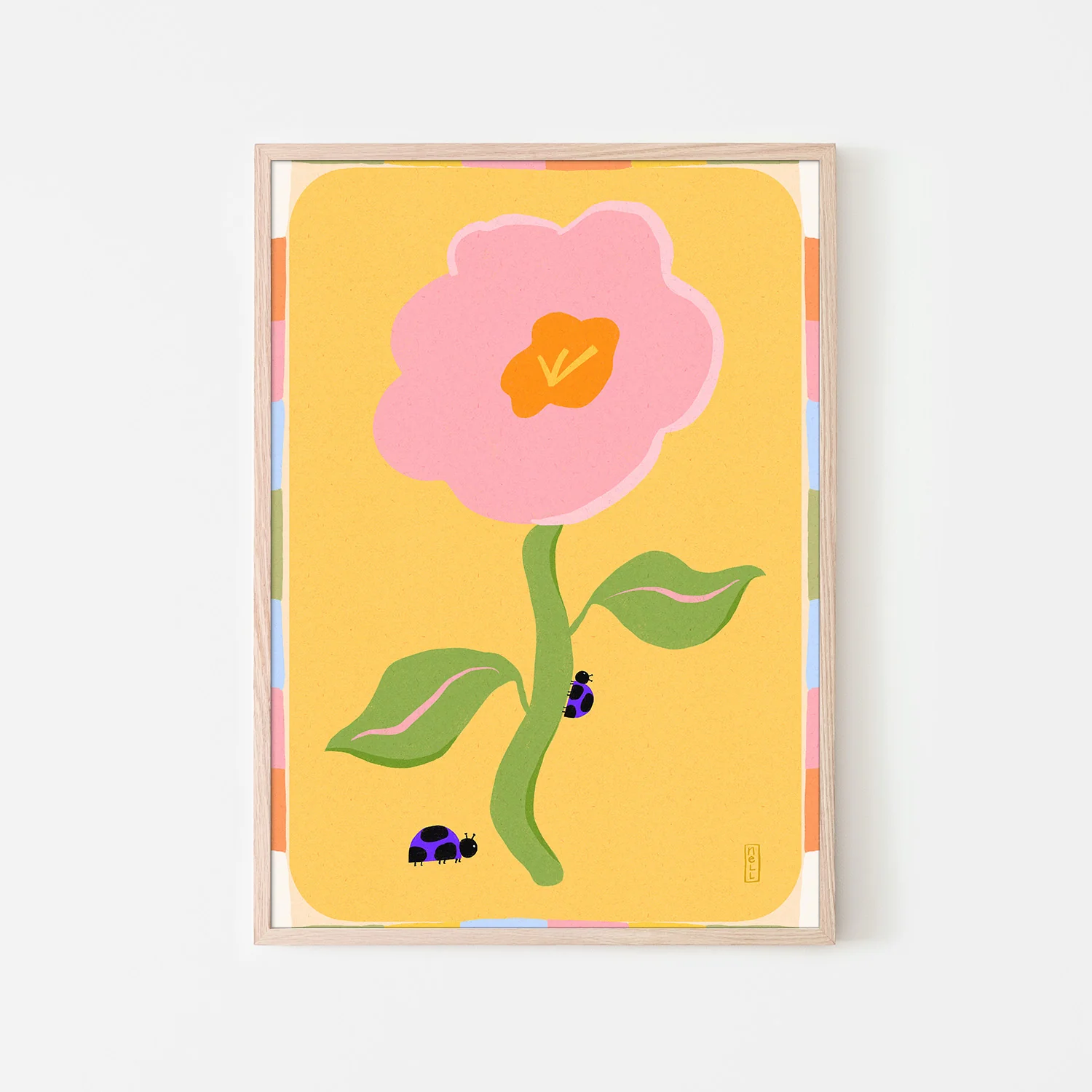 Retro Floral Daisy with Ladybirds - Image 6