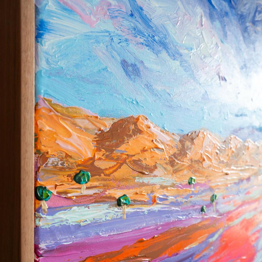 Rings On Her Fingers and Bells On Her Toes, Original Hand-Painted Canvas By Elle Pervez - Image 5