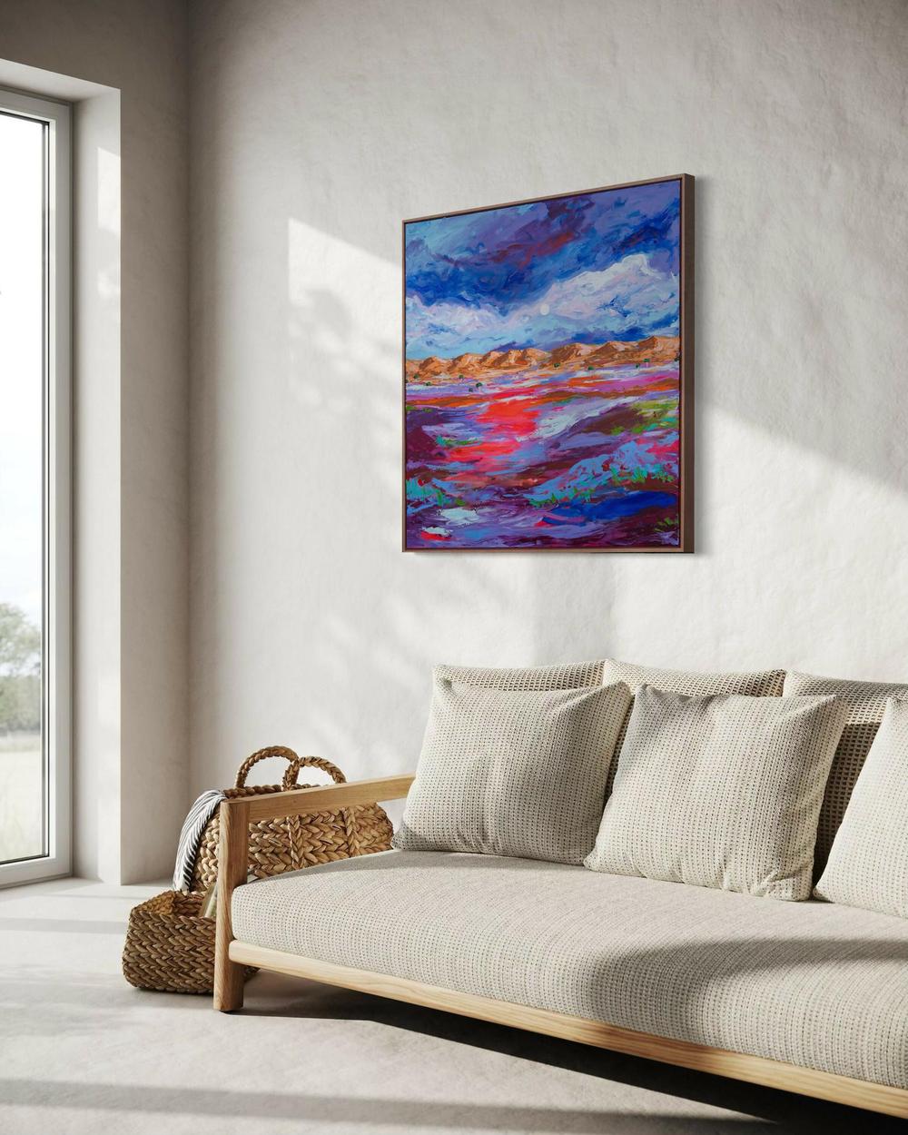 Rings On Her Fingers and Bells On Her Toes, Original Hand-Painted Canvas By Elle Pervez - Image 7