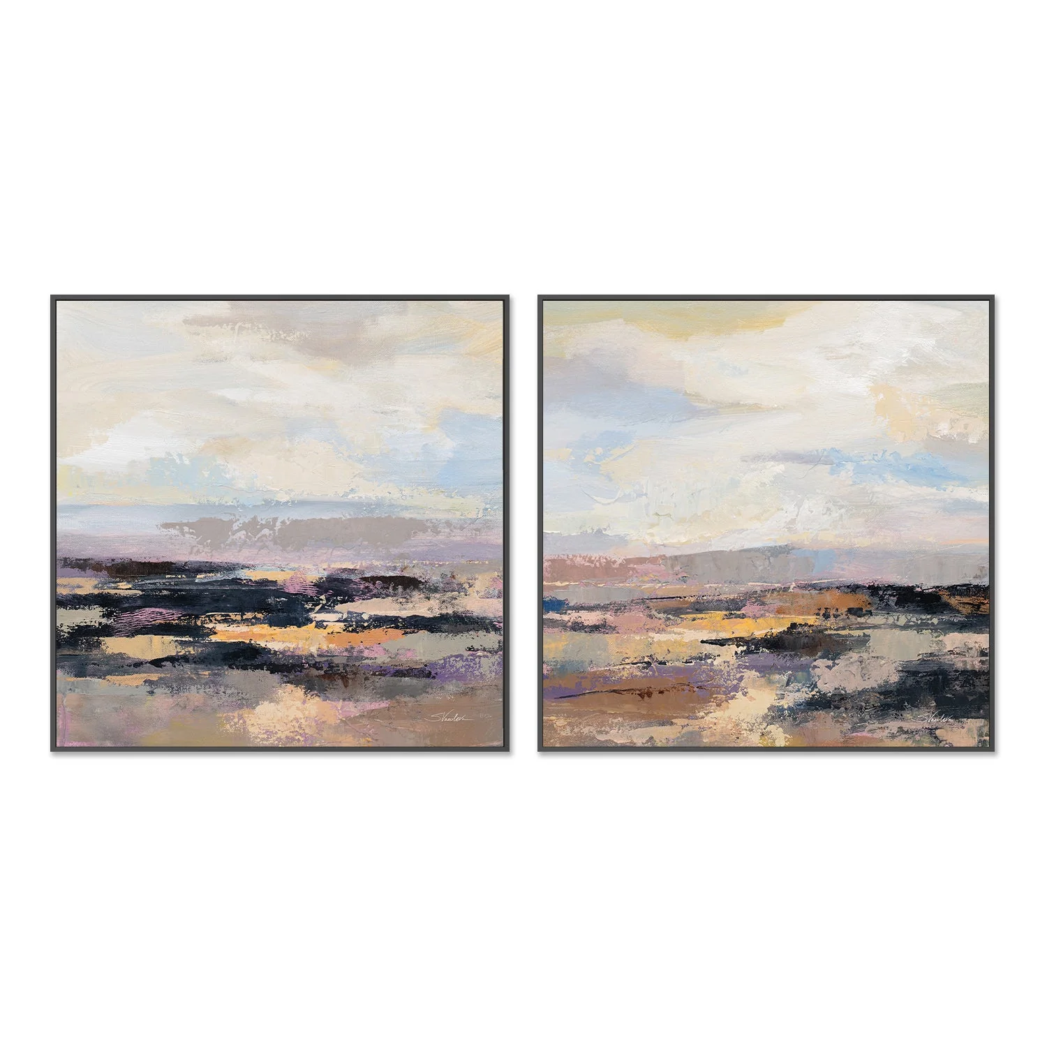 Road at Dusk, Style A & B, Set Of 2 - Image 3