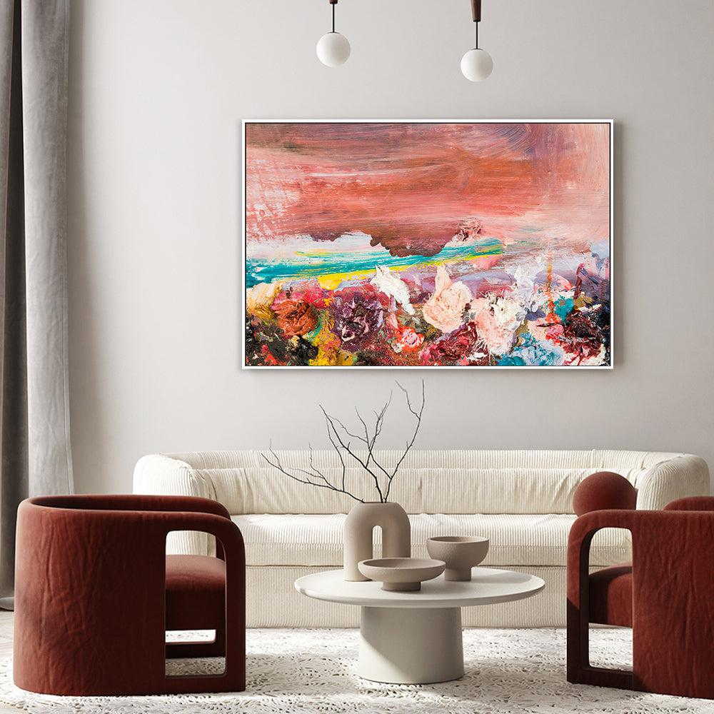 Rose Ambition , Hand-painted Canvas - Image 2