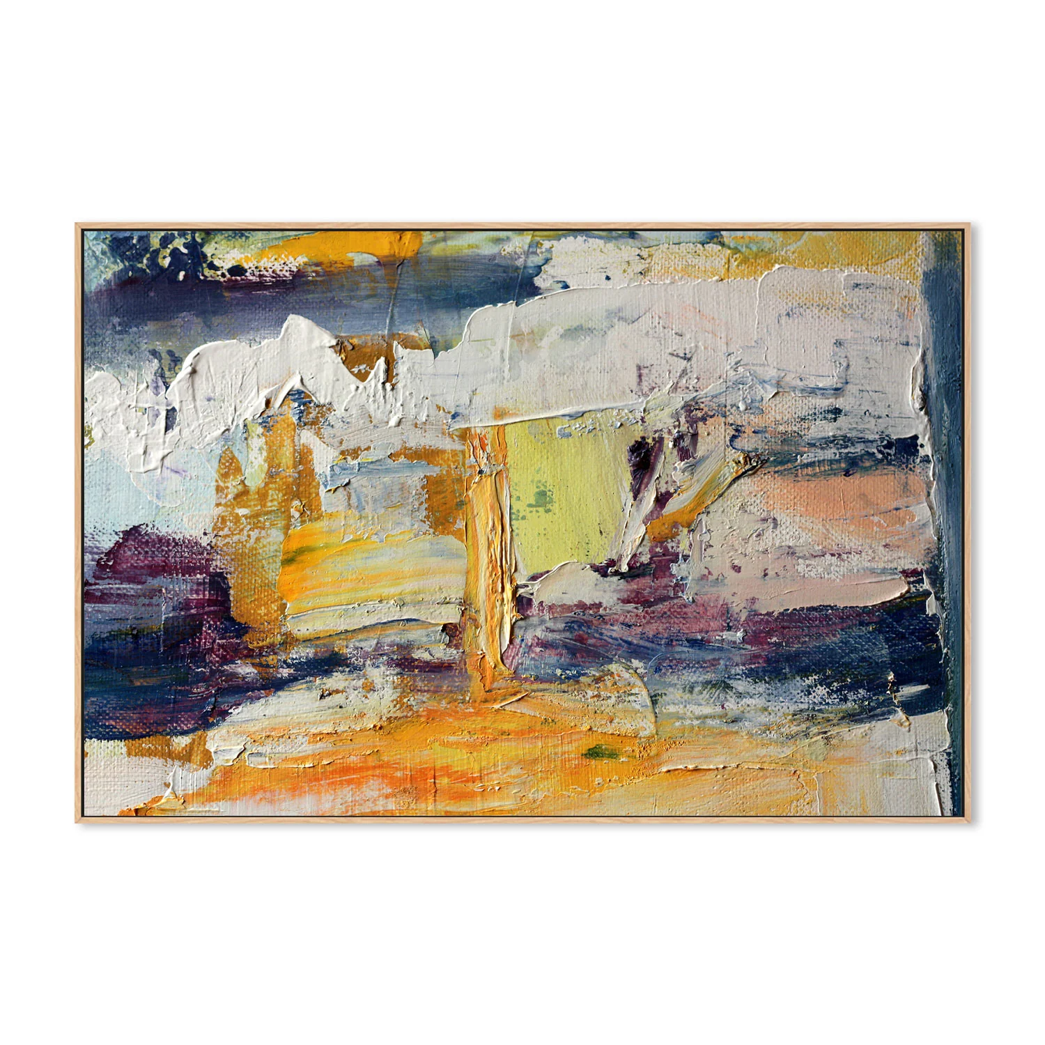 Safron Blend , Hand-Painted Canvas - Image 4