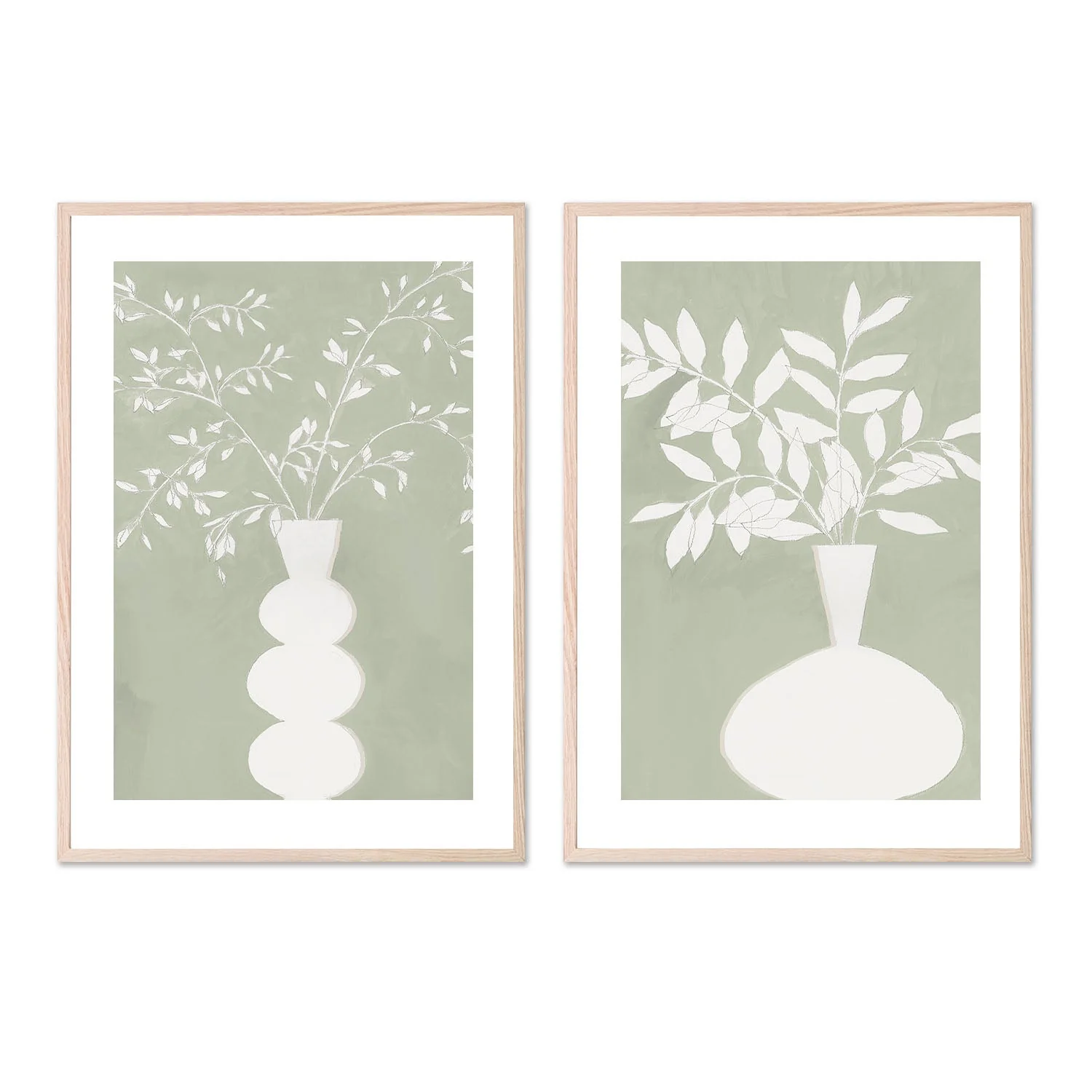 Sage Vase, Style A & B, Set Of 2 - Image 6