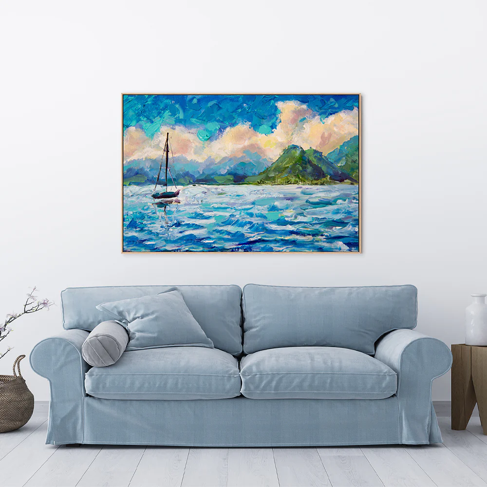 Sail Away With Me, Hand-Painted Canvas - Image 2