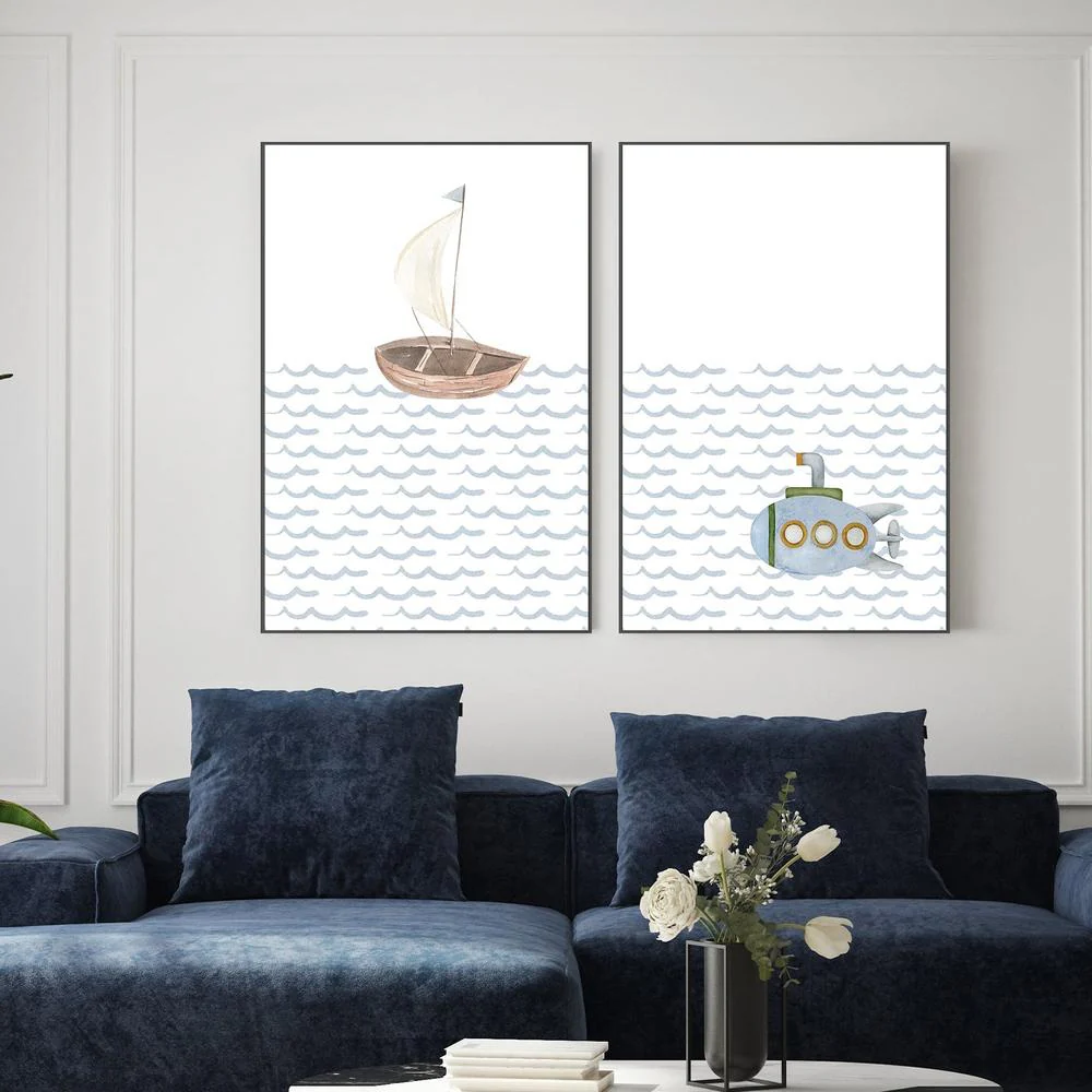 Sailboat, Submarine - Image 2