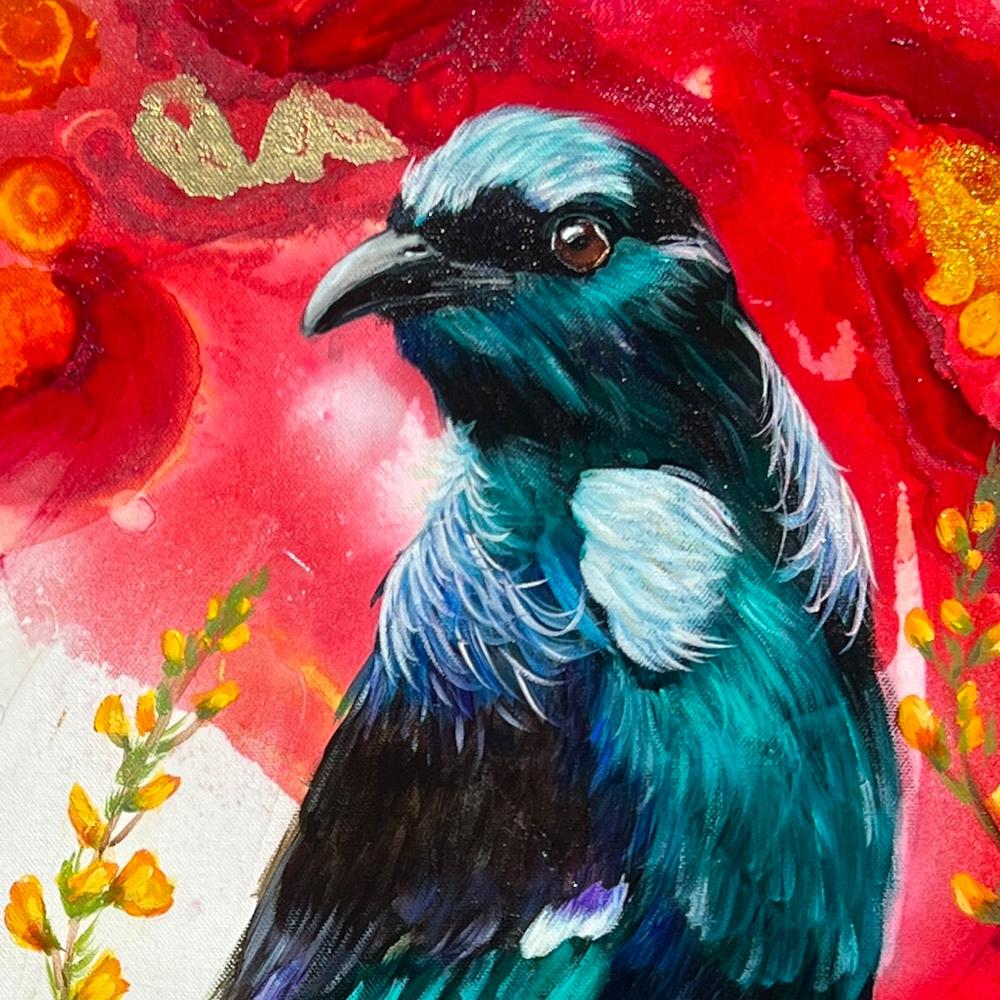 Season Of Bloom, Original Hand-Painted Canvas By Emily Birdsey - Image 3